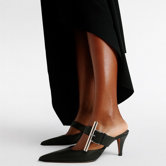 Alexander McQueen Shoes - New Alexander McQueen Birdee T-Bar Leather Mules Heels